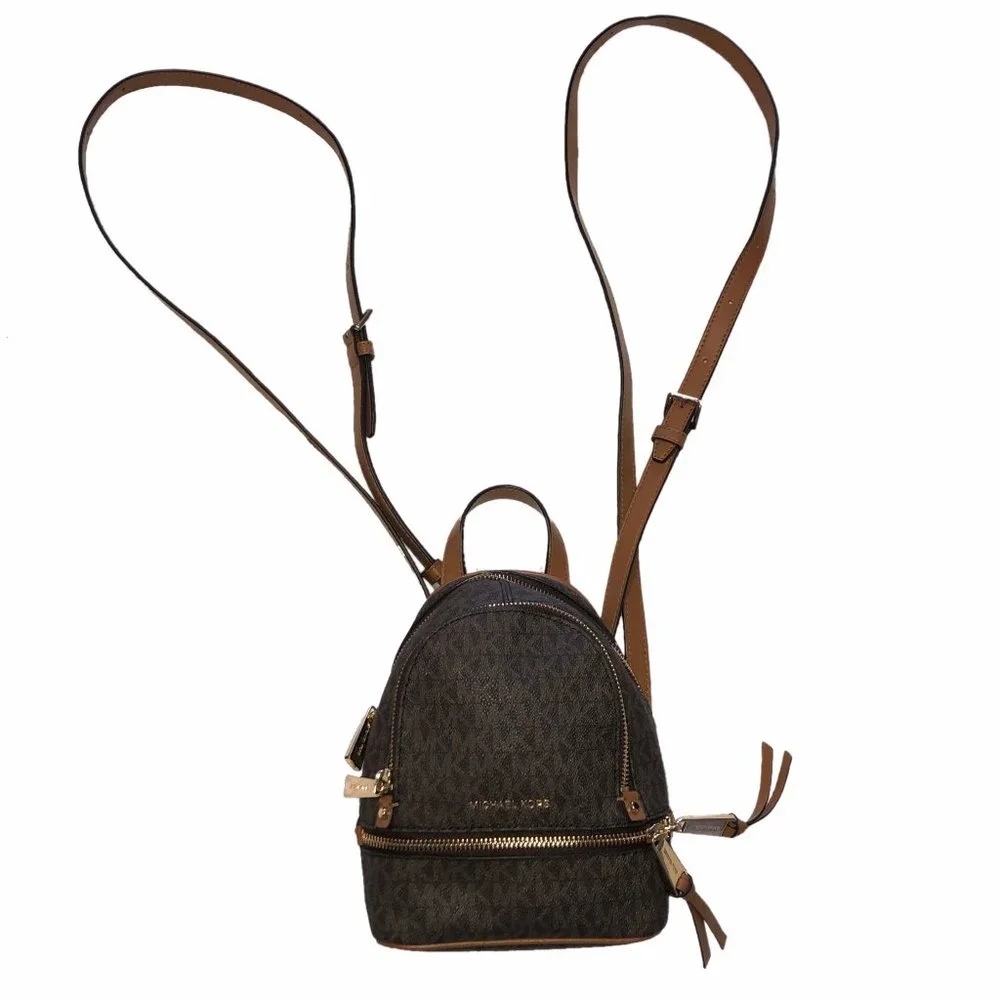 Michael Kors Rhea Mini Logo Backpack - Picture 1 of 4